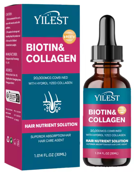 Biotin and collagen oil for hair